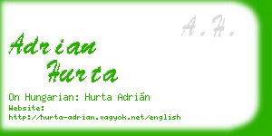 adrian hurta business card